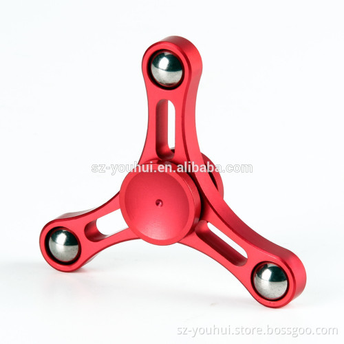 Metal 3 bar Finger Toy Rotating Hand Fidget Spinner